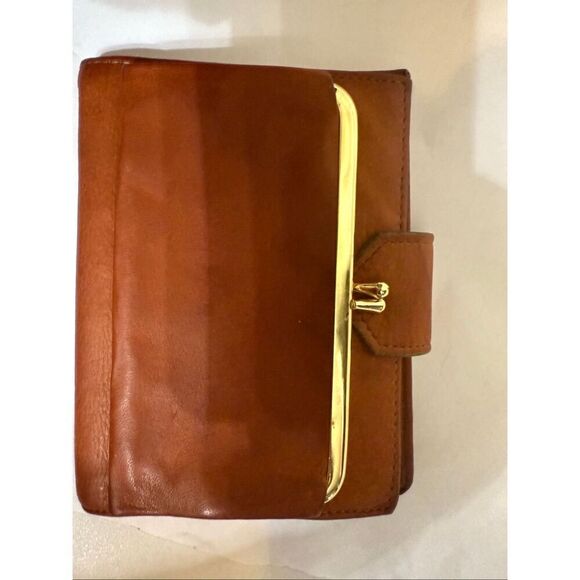 Prince Gardner Unisex Cowhide Leather Bi-fold Card Holder Wallet Tan OS NWOT - Picture 2 of 10